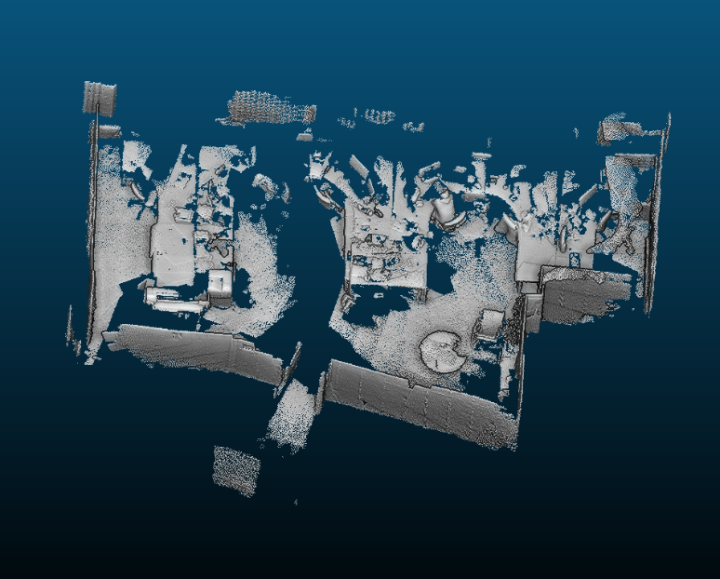 Raw point cloud from Project Tango