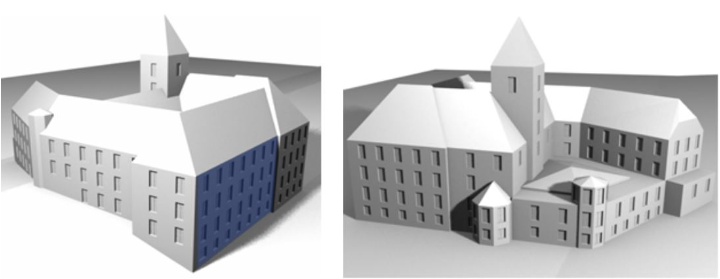 Stuttgart's Linden-Museum as 3D facade model from rule and data based reconstruction